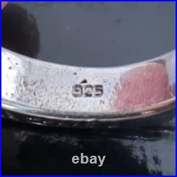 Ensemble bague en argent ARGENT 925 bijoux anciens lourds uniques utilisés