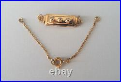 Fermoir Ancien Or 18ct & Chaine Securite 18k Solid Gold Clasp & Safety Chain