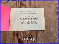 Garantie De Montre ROLEX Ancienne Bijoux CAPUANO Rome Scellée Février 1997