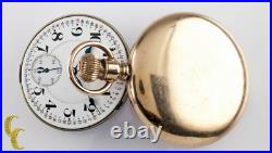 Hamilton Ouvert Visage or Rempli Ancien Poche Montre Grade 992 16S 21 Bijou