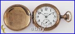 Illinois Complet Hunter or Rempli Ancien Poche Montre Gr 35 0S 15 Bijou