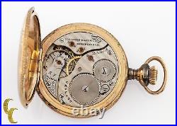 Illinois Complet Hunter or Rempli Ancien Poche Montre Gr 35 0S 15 Bijou