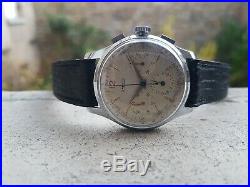 Jaeger Lecoultre Ancienne Montre Chronograph 1950 3 Compteurs Ug 285 Vintage