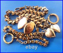 Jewelry Old XIX Watch Chains Lot Bijoux Anciens Chaines De Montre Napoleon Pl Or