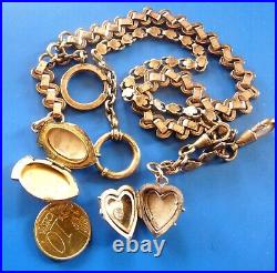 Jewelry Old XIX Watch Chains Lot Bijoux Anciens Chaines De Montre Napoleon Pl Or