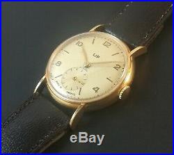 Jolie Montre Lip Or Massif Ancienne Vintage Watch R25 French Made