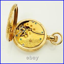 Ladies Antique Waltham 14Kt Yellow Gold Pocket Watch 33.2g