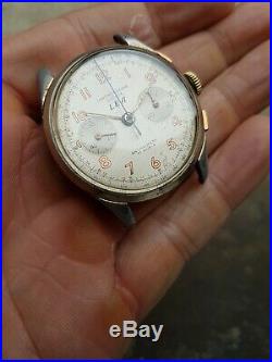 Landeron 48 Ancien Chronograph Suisse 1960 37 MM Montre Vintage Homme Old Watch