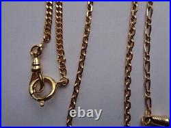 Lot BIJOUX ancien chaine de montre Plaqué Or Ancien Old Gold Plated Necklaces 2