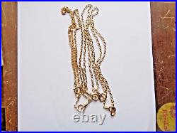 Lot BIJOUX ancien chaine de montre Plaqué Or Ancien Old Gold Plated Necklaces 2