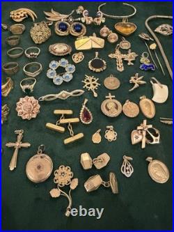 Lot De Bijoux Fantaisie Et Montres Plaque Or Ancien Et Récents Bon État Général