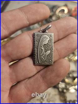 Lot bijoux anciens vintage & modernes + montres mécaniques argent fantaisie