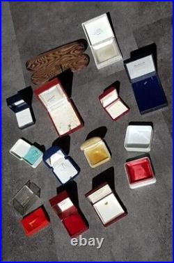 Lot d'Écrins Montres, Bagues et Bijoux anciens Antique Vintage watch case box