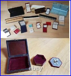 Lot dÉcrins Montres, Bagues et Bijoux anciens Antique Vintage watch case box