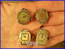 Lot de 6 montres vintage mouvement Stratland, Dreffa, Driva, Rex, Era, Grant