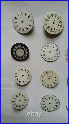Lot de montre-bracelet vintage cadrans porcelaine 14 pièces