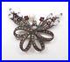 Marcassite-GRENAT-CZ-Veritable-925-Sterling-Silver-Bow-brooch-pin-new-old-stock-01-yh