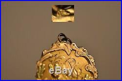Medaille Pendentif Ancien Or Massif 18k Antique Medal Pendant Solid Gold 1919