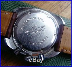 Montre Ancienne Michel Herbelin CHRONAUTIC Valjoux 7734 vintage chronograph 1970