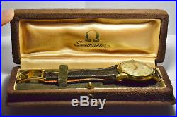 Montre Ancienne Omega Seamaster Or Massif 18k750 Cal 344 1954 Vintage Watch