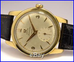 Montre Ancienne Omega Seamaster Or Massif 18k750 Cal 344 1954 Vintage Watch