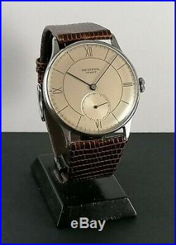 Montre Ancienne Vintage Watch 50's Universal Geneve Swiss Made Acier