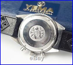 Montre Ancienne Yema Yachtingraf Regatta Chrono Rare Case 9312 Vintage Watch