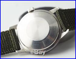 Montre Ancienne Zodiac Aerospace Gmt Vintage Vietnam War Military Watch