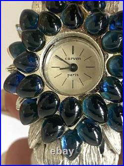 Montre Bracelet Carven 471 Vintage Acier Bijoux Couture jewelry Watch Ancien