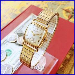 Montre-Bracelet Homme Ancienne Bulova Remontage Main 15 Bijou Plaqué Or Montre-Bracelet Homme Ancienne Bulova Remontage Main 15 Bijou Plaqué Or