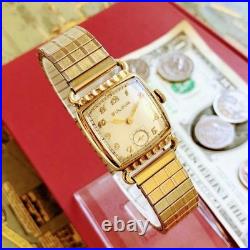 Montre-Bracelet Homme Ancienne Bulova Remontage Main 15 Bijou Plaqué Or Montre-Bracelet Homme Ancienne Bulova Remontage Main 15 Bijou Plaqué Or