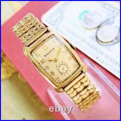 Montre-Bracelet Homme Bulova Ancienne Remontage Main Années 1940 15 Bijou