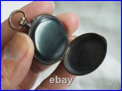 Montre De Gousset Ancien Acier Damasquine Damascene Iron Pocket Watch