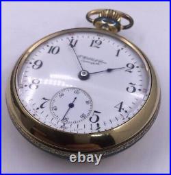 Montre De Poche Vintage 1904 À Face Ouverte Illnios (w266)