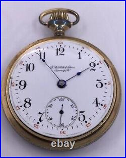 Montre De Poche Vintage 1904 À Face Ouverte Illnios (w266)