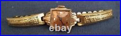 Montre Femme Windup Vintage Benrus Remplie d'Or Fonctionne Femmes Mécanique Suisse