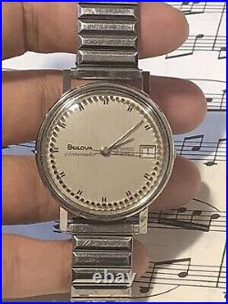 Montre Homme Automatique Vintage Rare Bulova Ambassador = Fonctionne Super