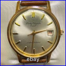 Montre Homme Orient Ancienne Calendrier Porte-Bonheur 17 Bijoux Remontage