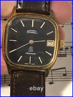 Montre Homme Vintage Ernest Borel Automatique Day = Courir