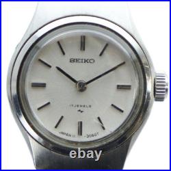 Montre SEIKO 11-0910 vintage ancienne remontage manuel 17 bijoux couleur argent