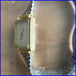 Montre Seiko Laurel Ancienne 17 Bijoux Boîtier Rectangulaire Vintage Dress