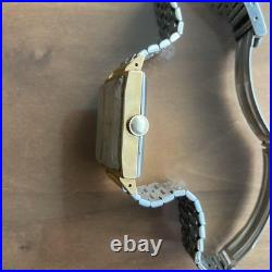 Montre Seiko Laurel Ancienne 17 Bijoux Boîtier Rectangulaire Vintage Dress