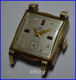 Montre à vent manuelle vintage homme WAKMANN suisse 17J robe fantaisie Lugs 10K RGP