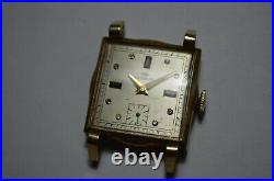 Montre à vent manuelle vintage homme WAKMANN suisse 17J robe fantaisie Lugs 10K RGP