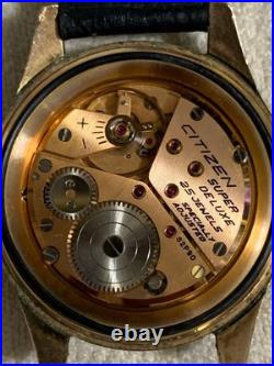 Montre ancienne Citizen Super Deluxe 25 bijoux remontée à la main modèle 1963