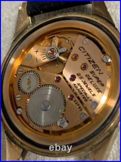 Montre ancienne Citizen Super Deluxe 25 bijoux remontée à la main modèle 1963
