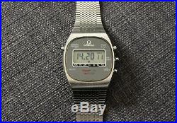 Montre ancienne OMEGA SPEEDMASTER LCD Ref186.005 CAL omega 1620 + bracelet