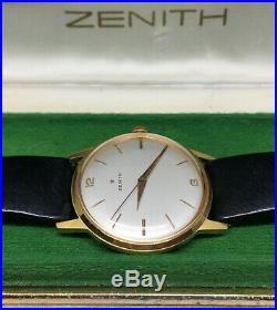Montre ancienne ZENITH 1950 Vintage Swiss watch avec boite Manual Calatrava