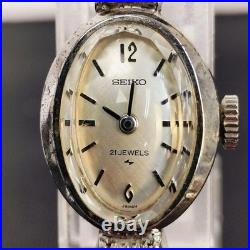 Montre ancienne femme SEIKO 21 bijoux remontée à la main modèle 11-7240 ton