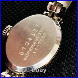 Montre ancienne femme SEIKO 21 bijoux remontée à la main modèle 11-7240 ton